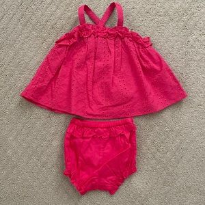 NWOT- Janie and Jack Eyelet 2 piece set